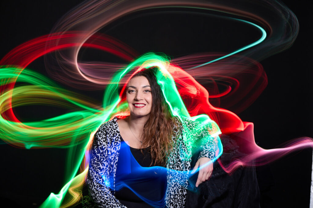 Light Painting with Optical Fibers