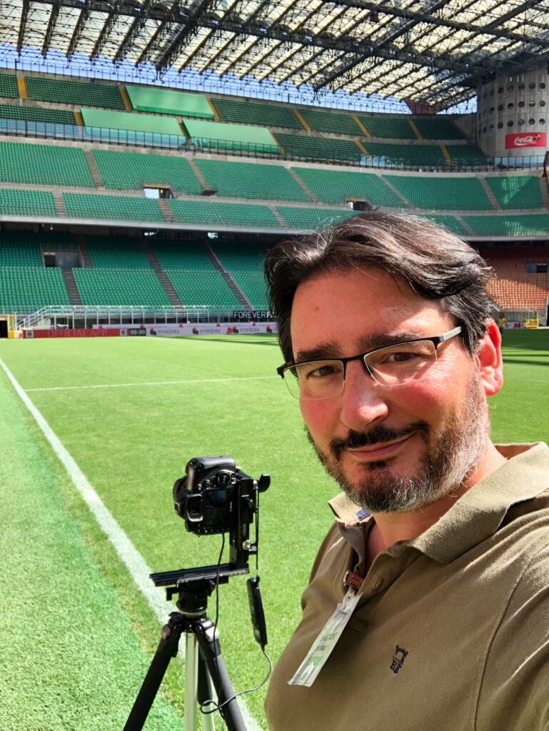 Panoramiche a bordo campo San siro