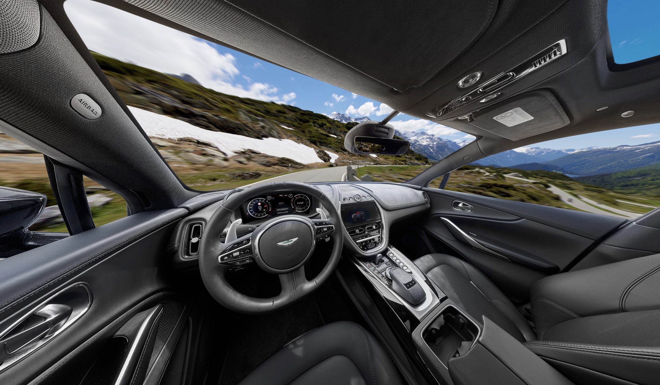 Aston Martin DBX interior in 360°